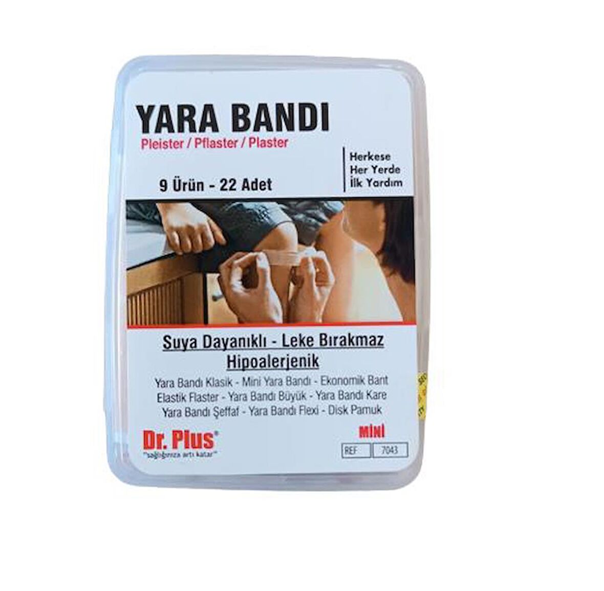 Dr Plus Yara Bandı  İlk Yardım Kiti 22 Adet 9 Ürün