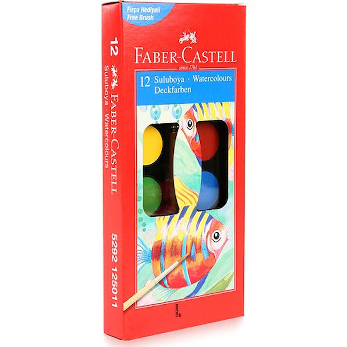 FABER CASTELL 12 Lİ SULU BOYA KÜÇÜK