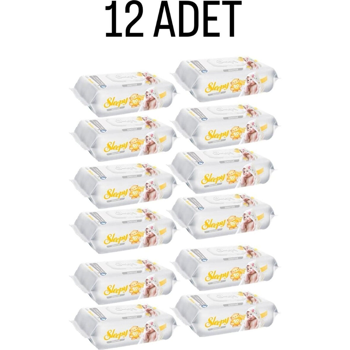 Sleepy Sensitive Islak Havlu 12x90'lı 12 Paket 1080 Yaprak