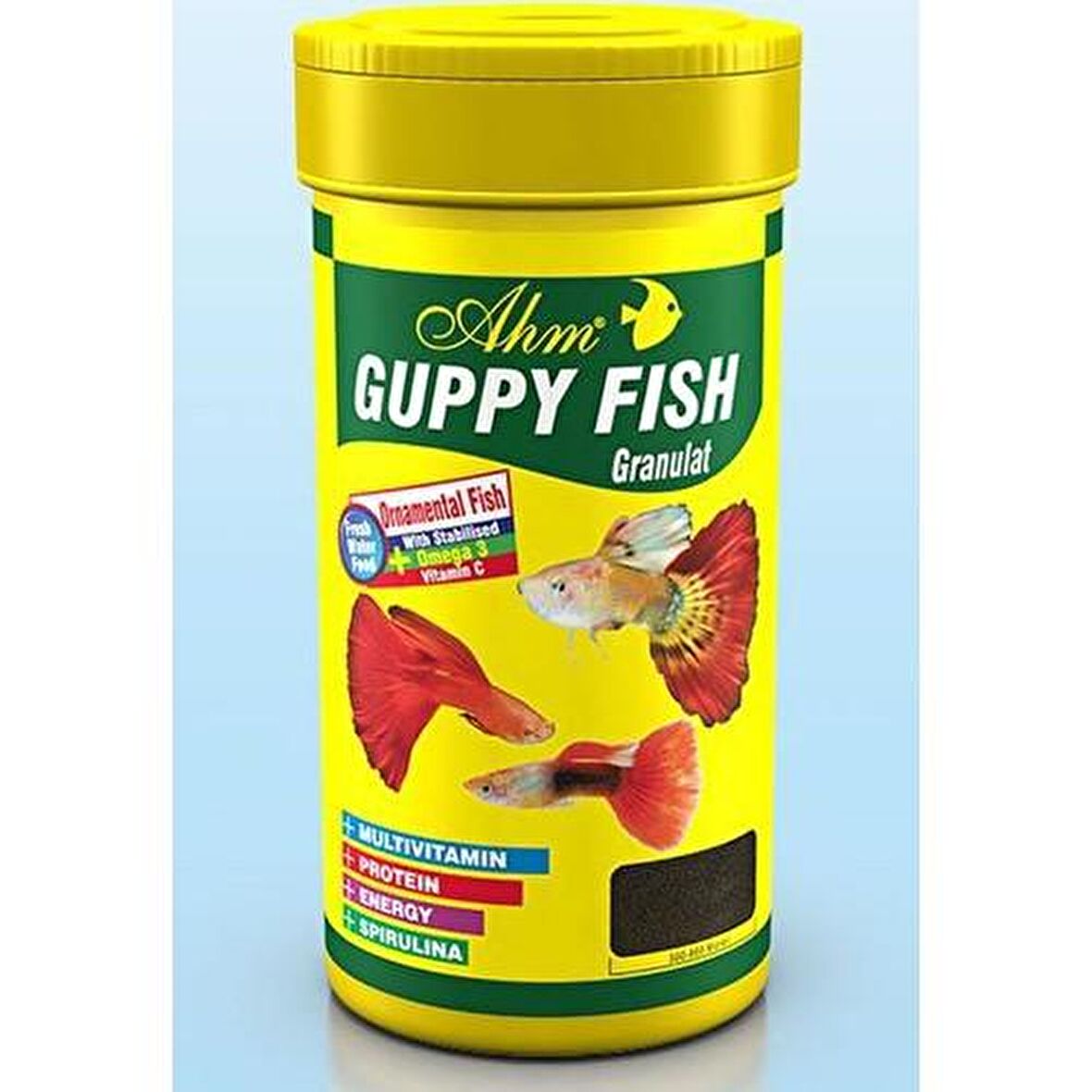 Ahm Guppy Granulat Lepistes Balık Yemi 250 Ml