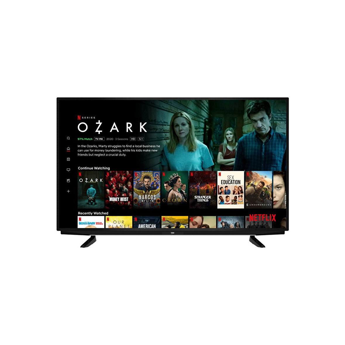 Crystal Pro B50 A 860 B 50" 127 Ekran Uydu Alıcılı 4K Ultra HD Smart LED TV
