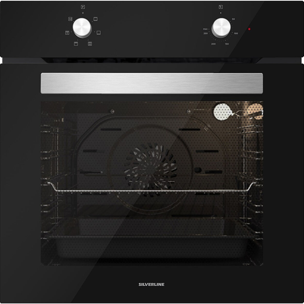 Silverline BO6501B01 - CS5343B01 - 3490 Oslo Siyah Ankastre Set