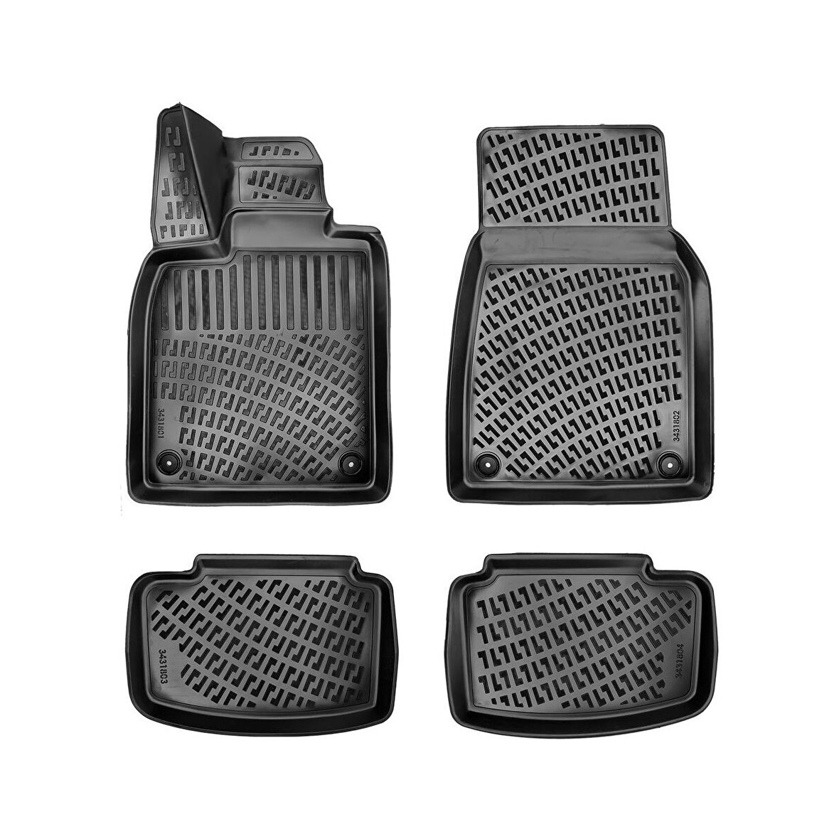 Rizline Audi E-Tron Gt 2022 Sonrası 3D Araca Özel Havuzlu Paspas