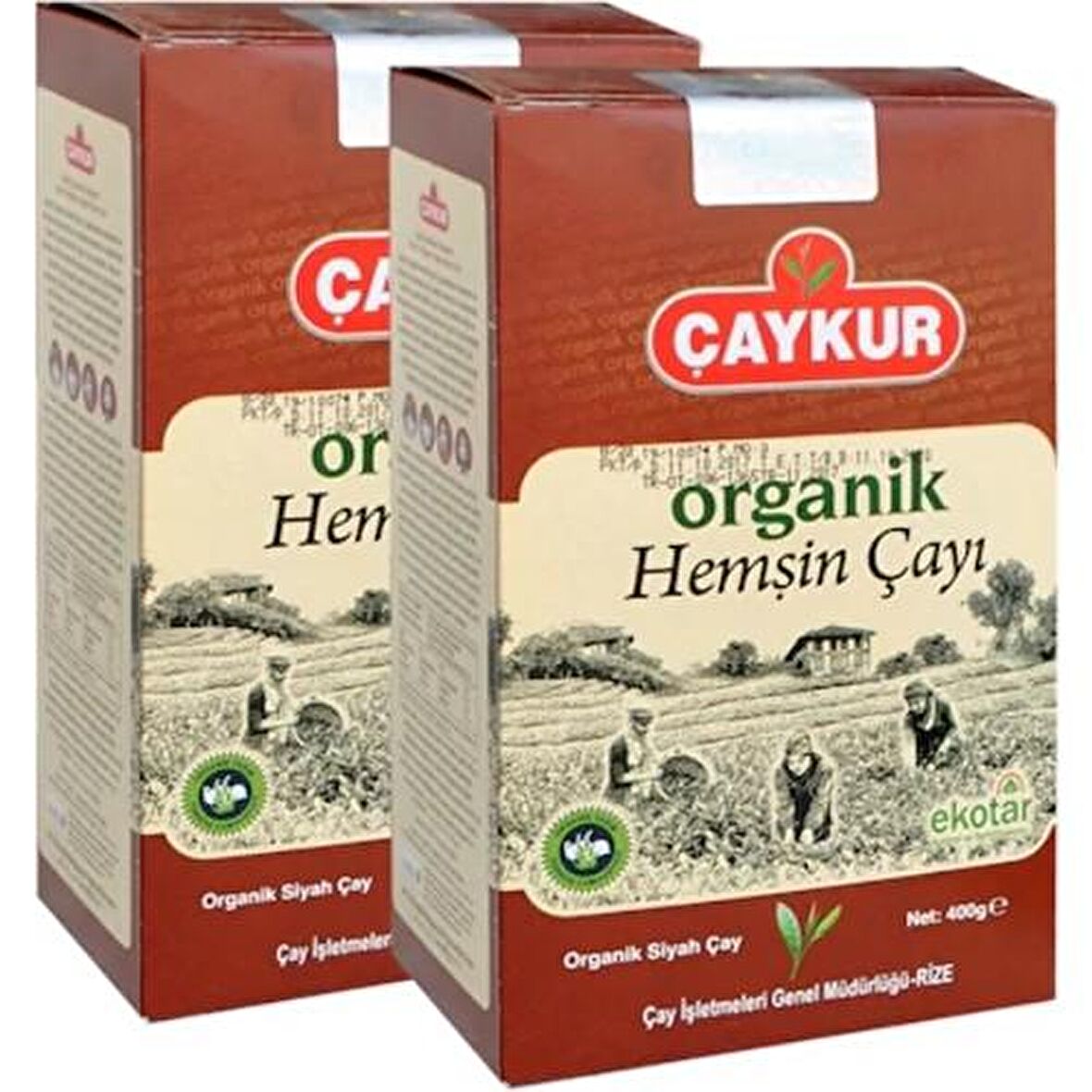 Çaykur Hemşin Organik Dökme Siyah Çay 2x400 gr 