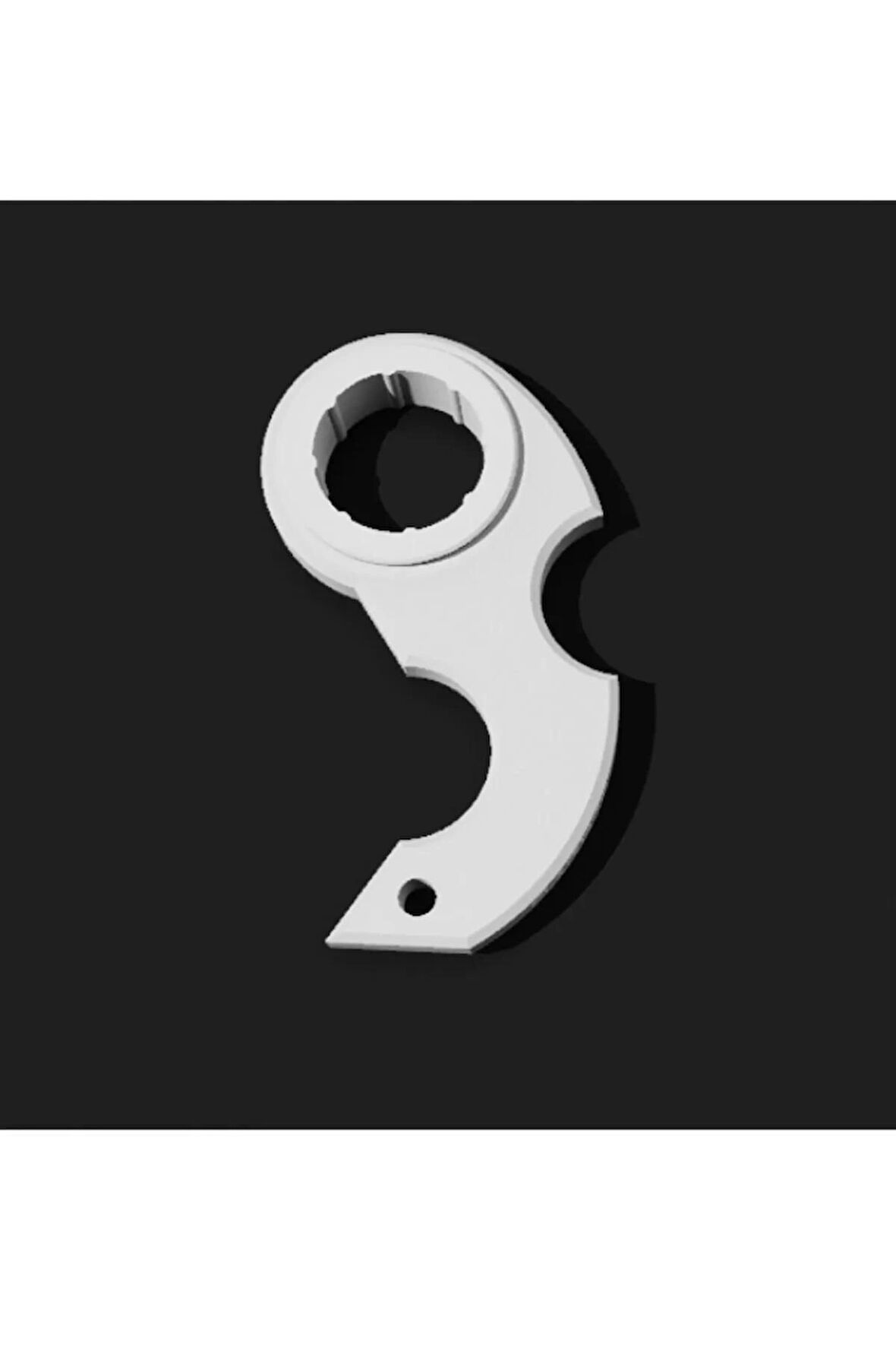 Cosmos Craft beyaz keyrambit,anahtarlık