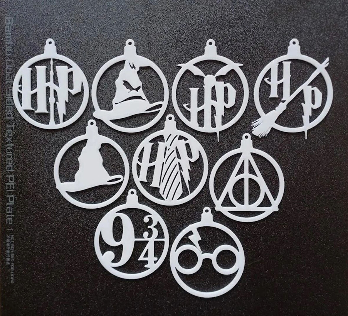 Harry Potter yılbaşı süsleri,plastik. 9 adet