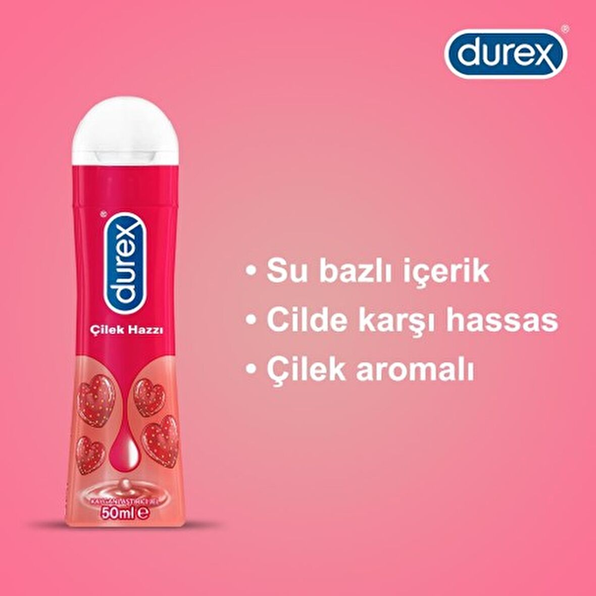 Durex Çilek Hazzı Kayganlaştırıcı Jel 50 ml