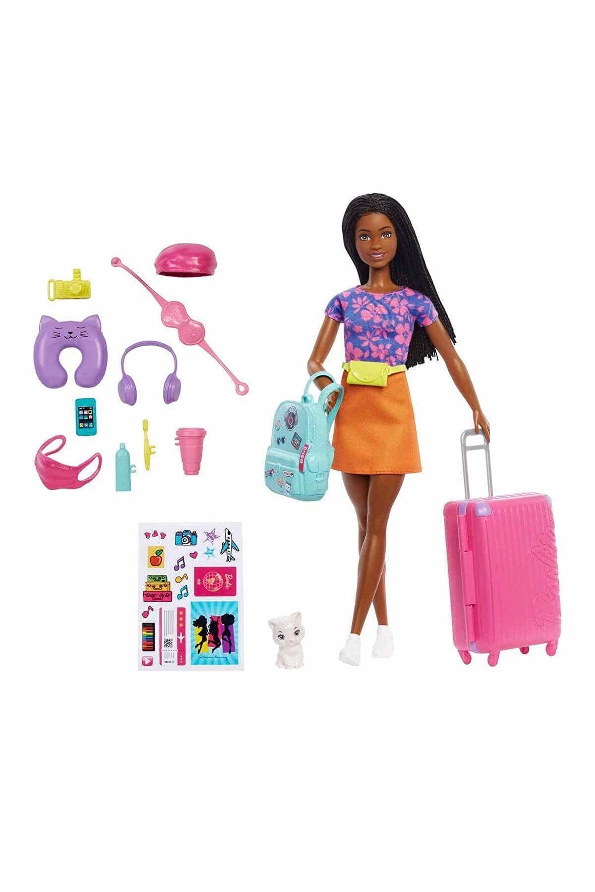 Barbie Şehirde Yaşam Brooklyn Roberts Bebek Ve Aksesuarları Oyuncak Barbie Seyahatte Bebeği