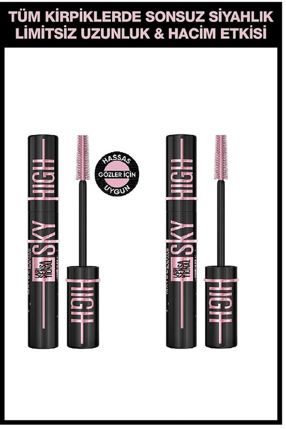 Maybelline Lash Sensational Sky High Cosmic Black Maskara 2 Adet