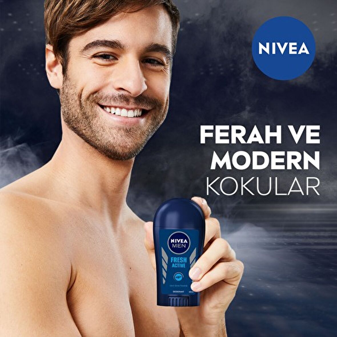 NIVEA Men Erkek Stick Deodorant Fresh Active 40ml, Ter ve Ter Kokusuna Karşı 48 Saat Deodorant Koruması