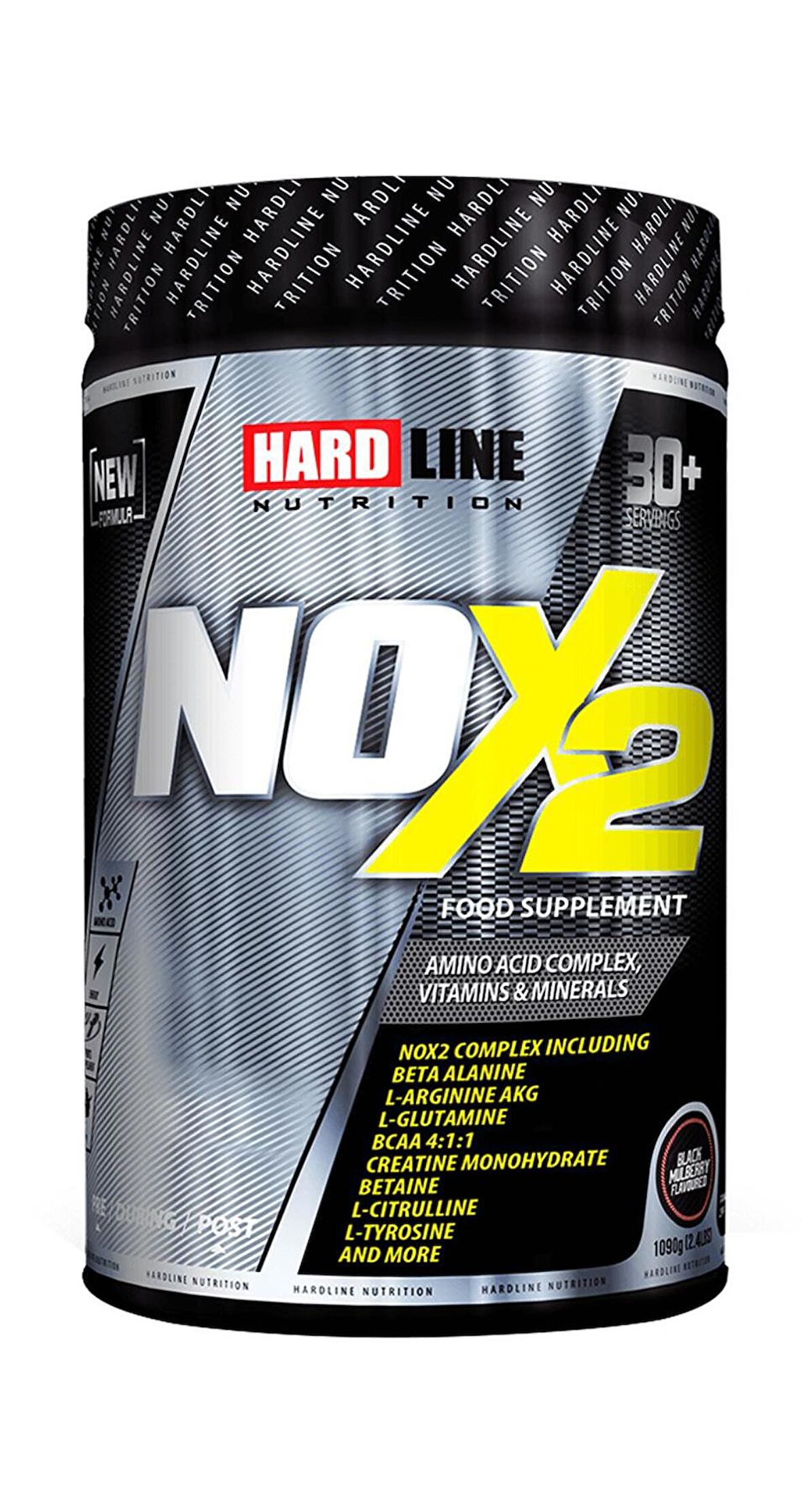 Hardline Nox2 1090 Gr 30 Servis Pre Workout Karadut Aromalı