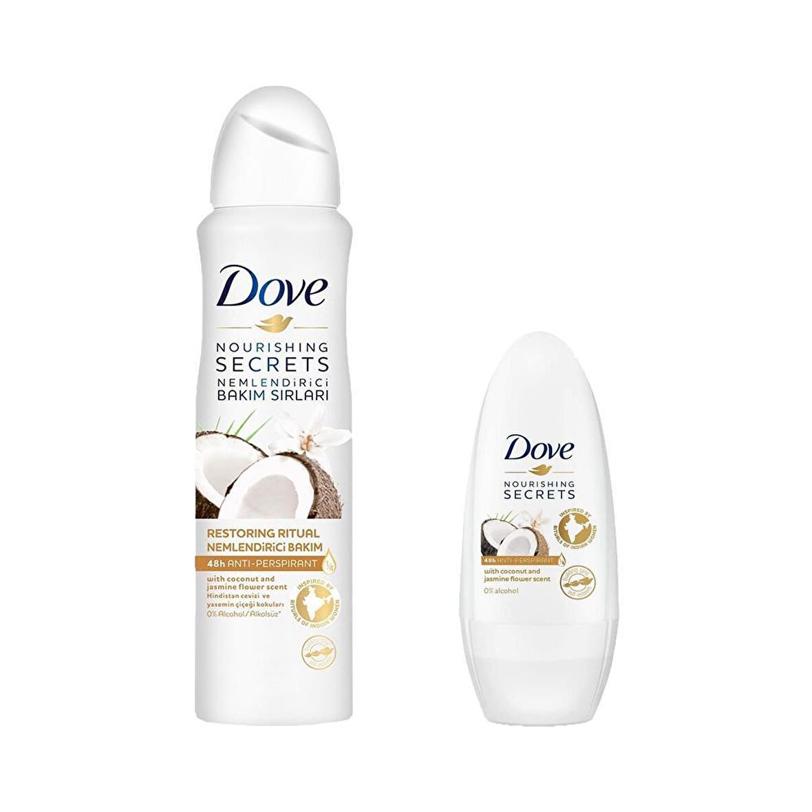 Dove Secrets Antiperspirant Leke Yapmayan Kadın Deodorant Seti