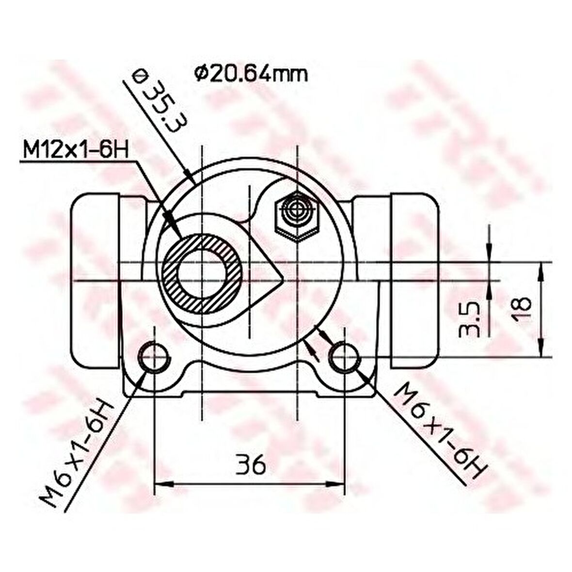 Trw Bwf166 Arka Teker Sılındırı Sol Xsara-Zx-C Elysee-P206-P206+(T3E)-P301-P306 Abssız-Zx (20,60Mm) Bosch Tıpı