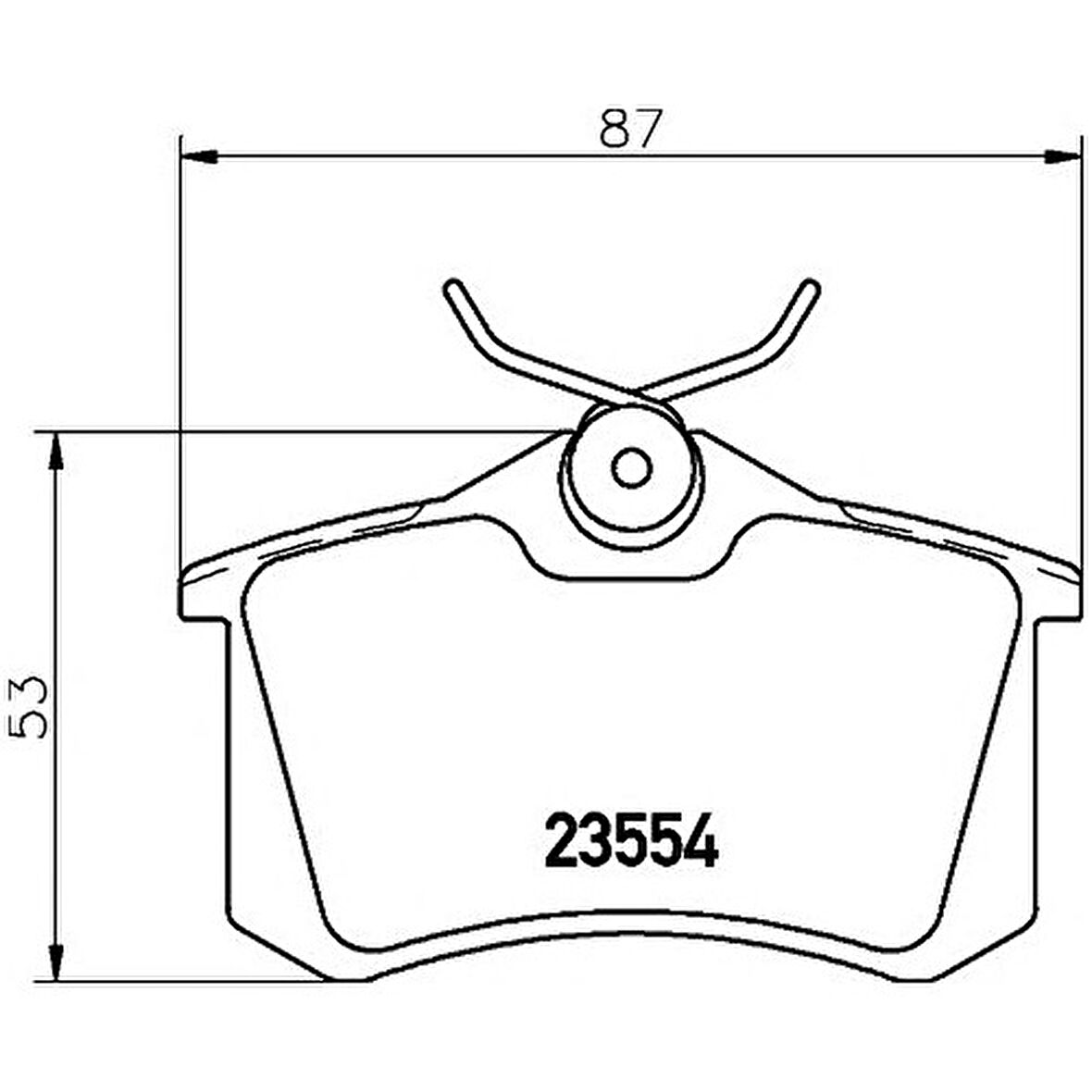 Bosch F 0986424813 Arka Balata Fluence-Mgn Iı-Iıı-207-308-307-Partner-C3-C4-Bora-Passat 97>Golf Iv-V-Polo Fıslı