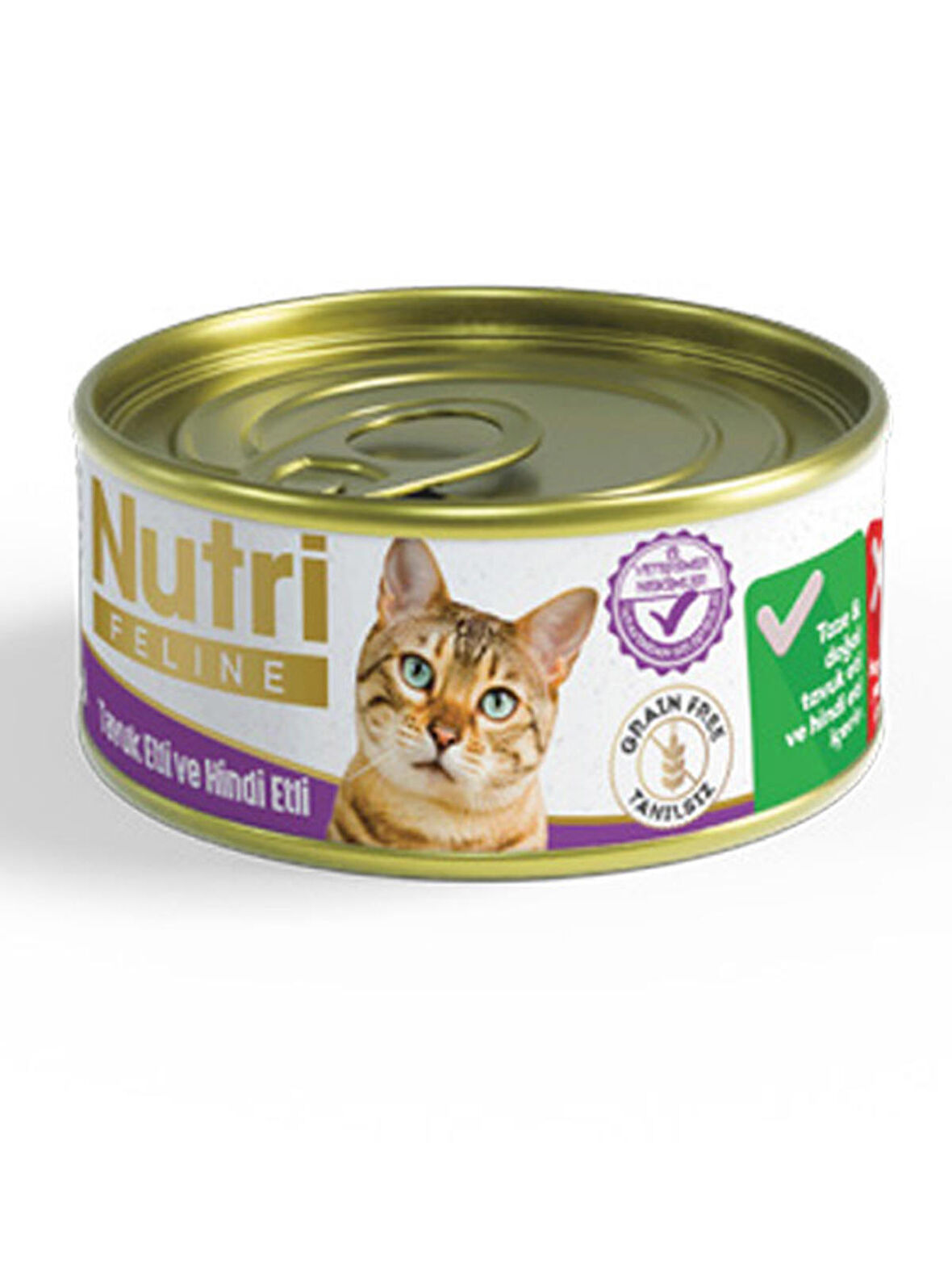 Nutri Feline 85Gr Tavuk Hindi Etli 6Adet Yaş Kedi Maması