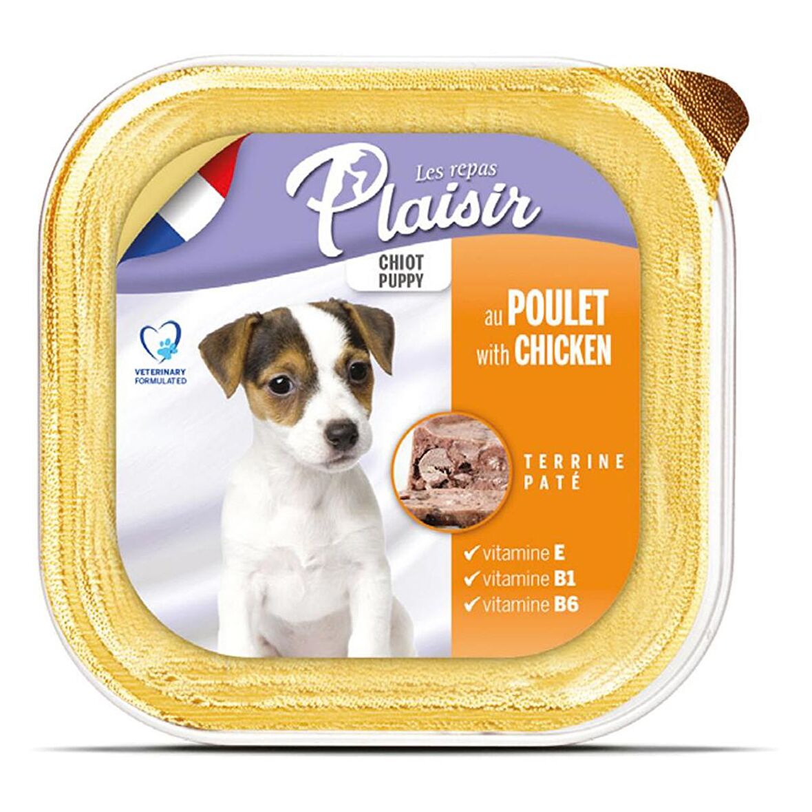 Plaisir Pate 150Gr Tavuk Etli Yaş Yavru Köpek Maması 8Adet