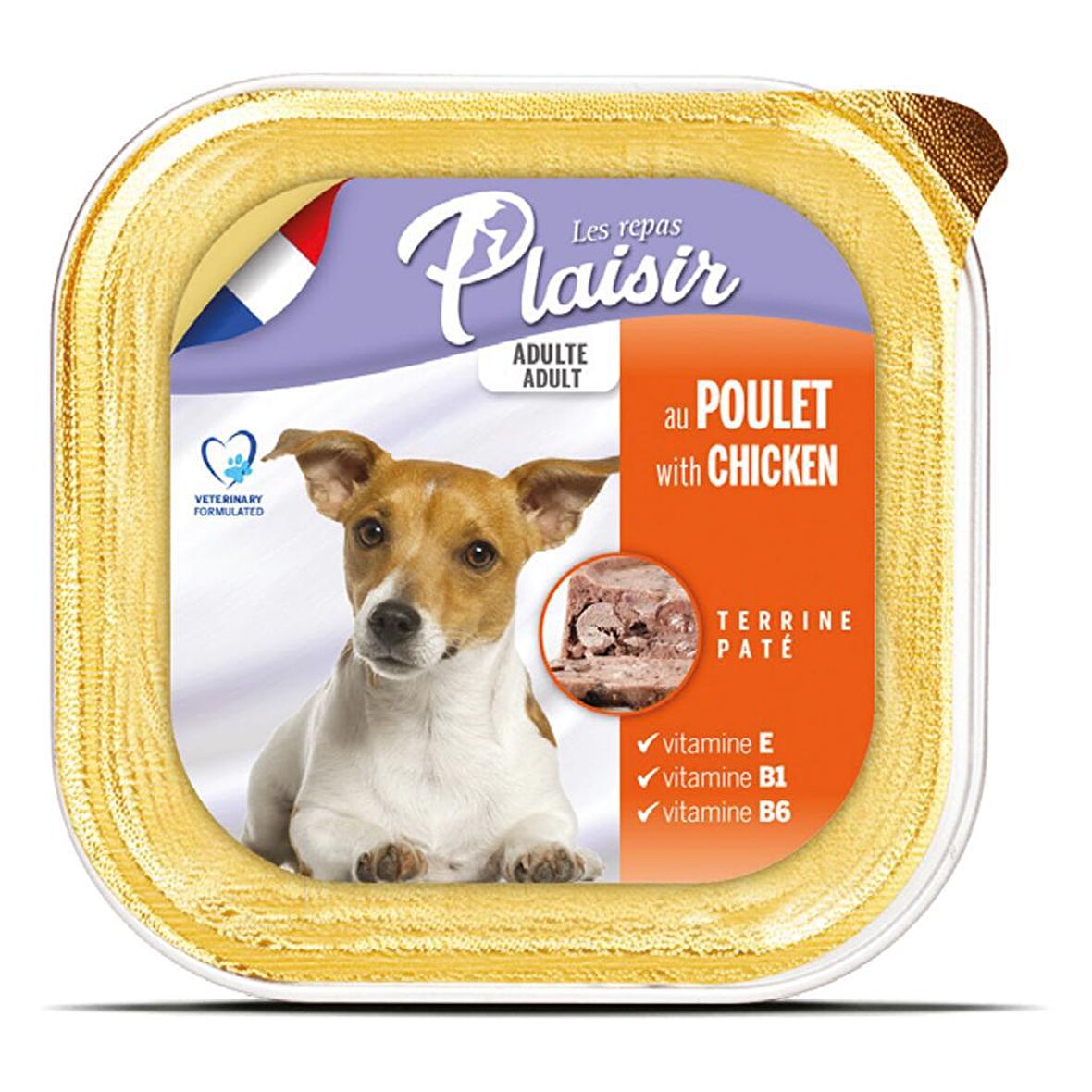 Plaisir Pate 150Gr Tavuk Etli Yaş Köpek Maması 8Adet