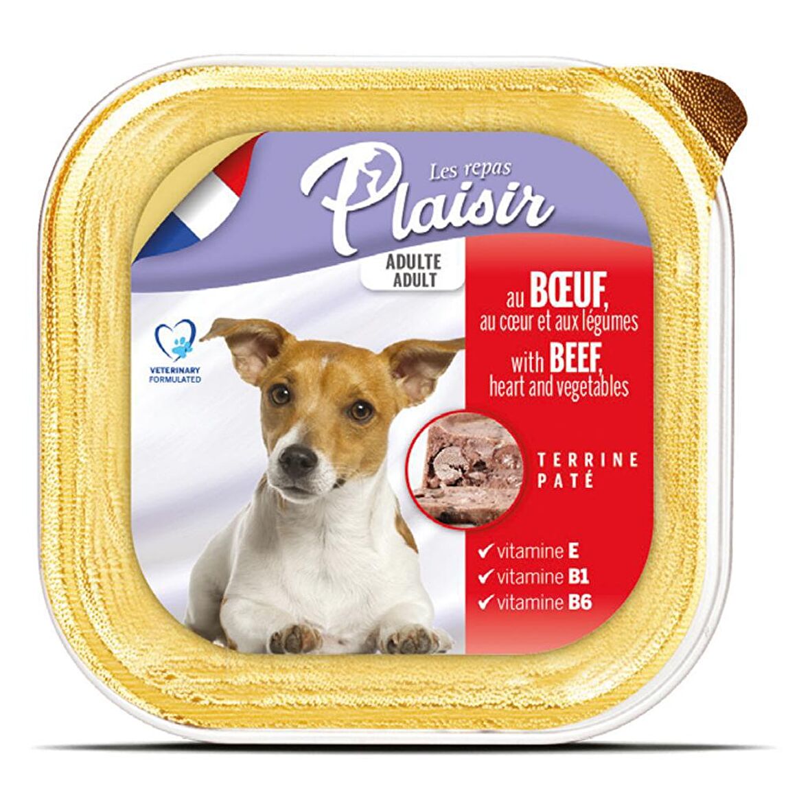 Plaisir Pate 150Gr Sığır Eti Yaş Köpek Maması 22Adet