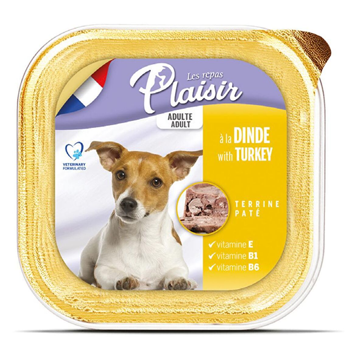 Plaisir Pate 150Gr Hindi Etli Yaş Köpek Maması 8Adet