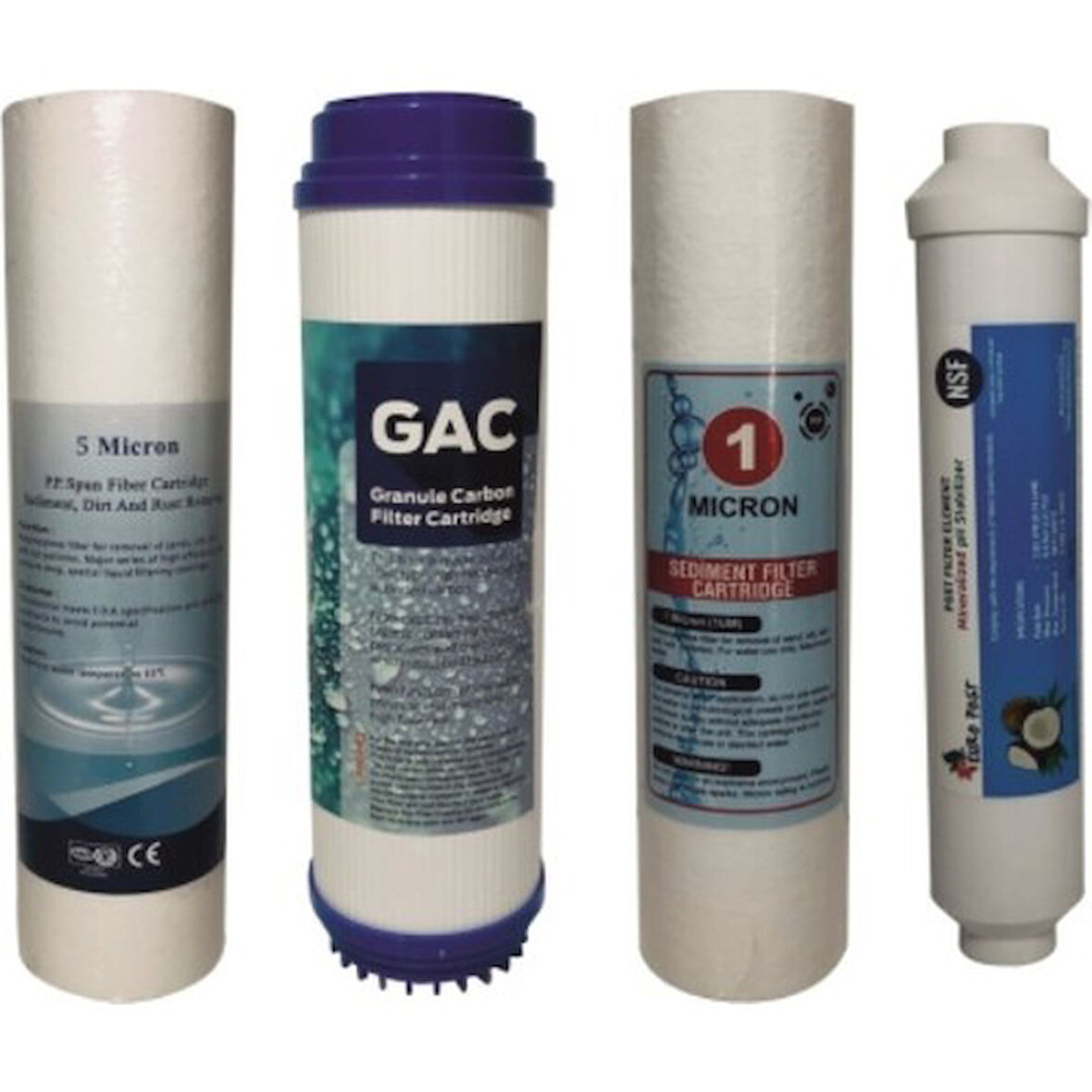 Açık kasa Su Arıtma Filtre Seti 4'Lü