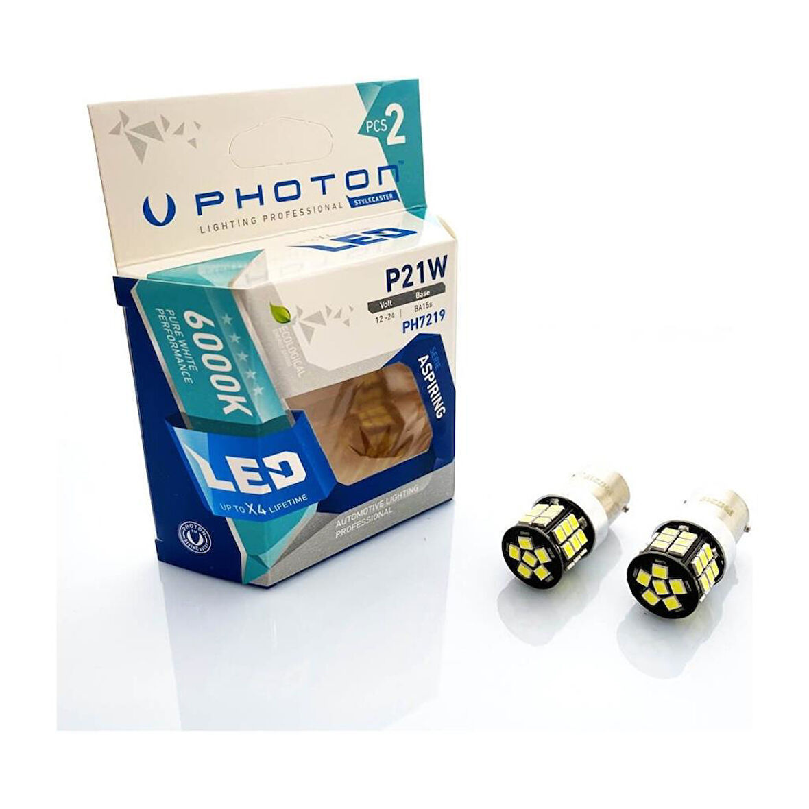 P21W Tek Duy Beyaz LED Oto Ampul PH7219