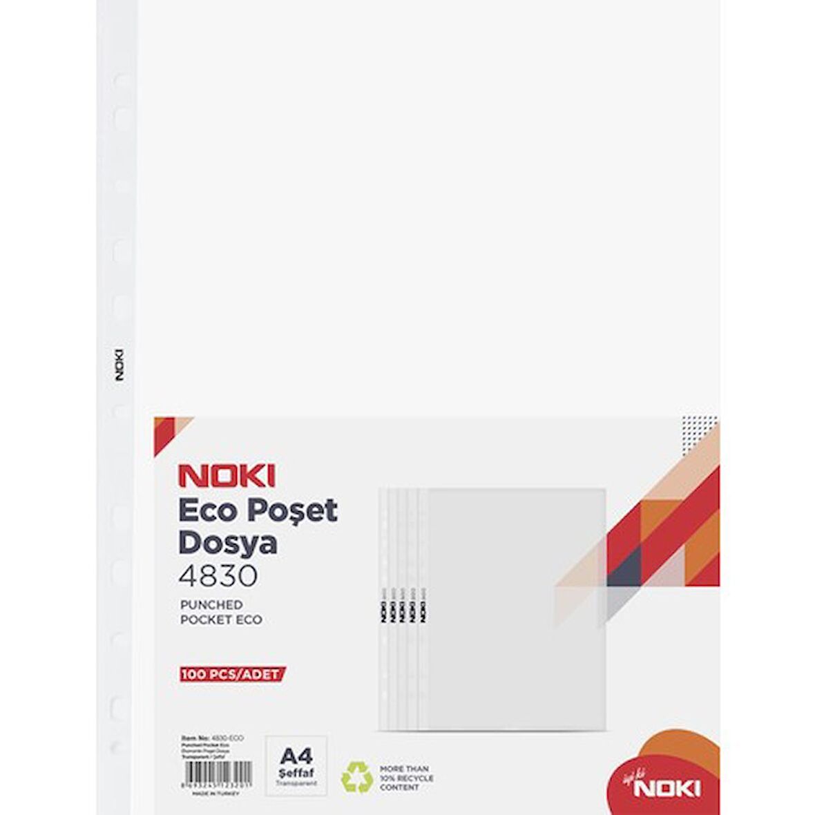 Noki Poşet Dosya Eco 100 Lü 4830