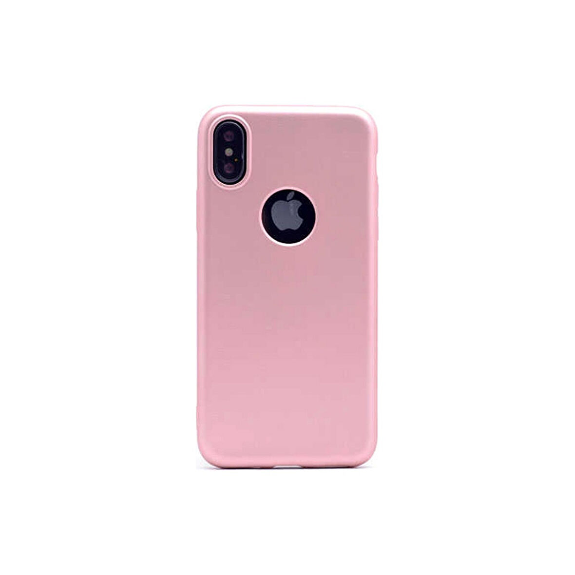 Teleplus Apple iPhone Xs Kılıf Premier Esnek Lüx Silikon Pembe