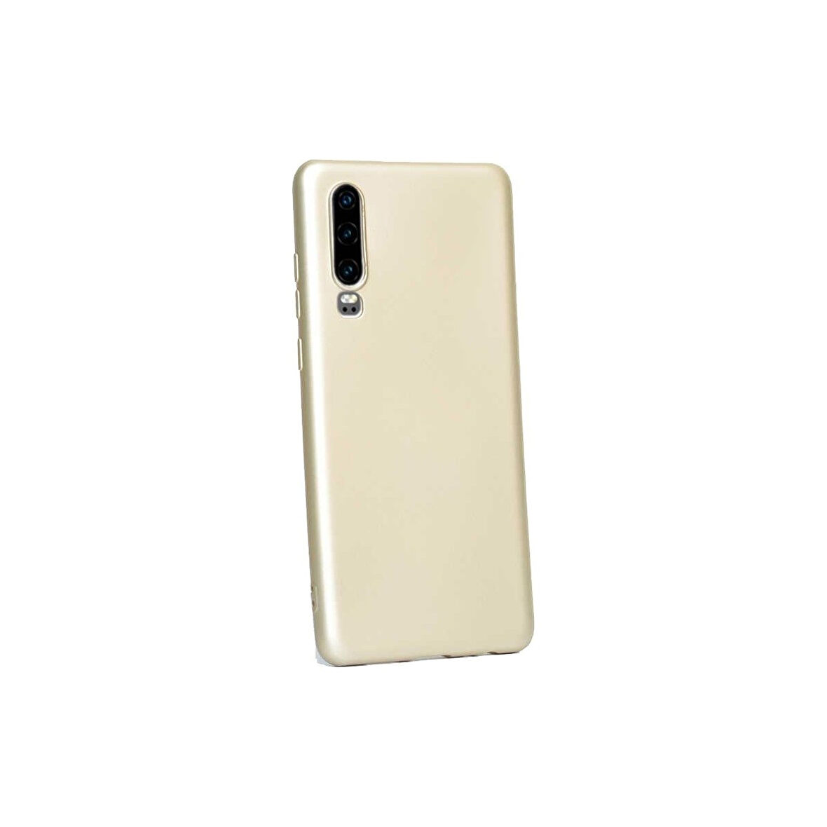 Teleplus Huawei P30 Kılıf Premier Silikon Esnek Arka Koruma Gold