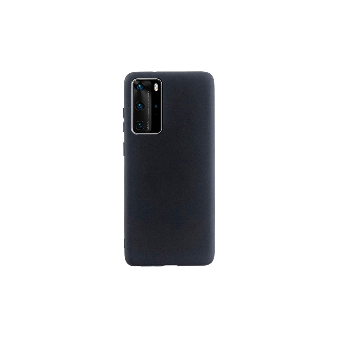 Teleplus Huawei P40 Pro Kılıf Premier Silikon Esnek Koruma Siyah