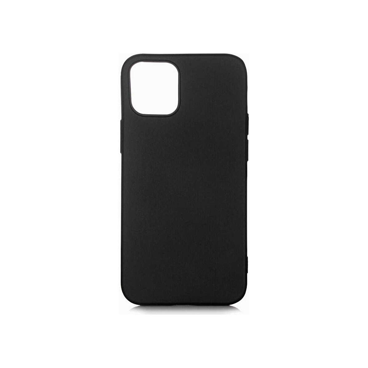 Teleplus Apple iPhone 12 Mini Kılıf Premier Mat Silikon Esnek Koruma Siyah