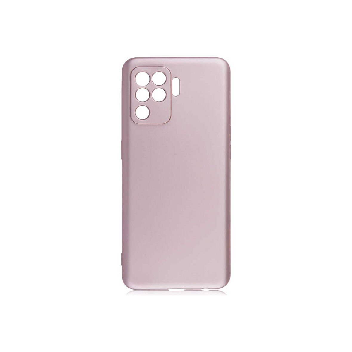 Teleplus Oppo Reno 5 Lite Kılıf Mat Soft Kamera Koruma Premier Silikon Bronz