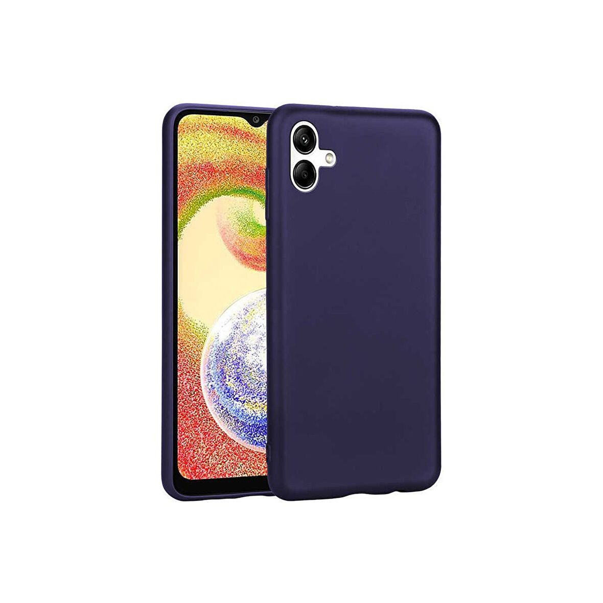 Teleplus Samsung Galaxy A04 Kılıf Premier Mat Silikon Renkli Lüx Korumalı Lacivert