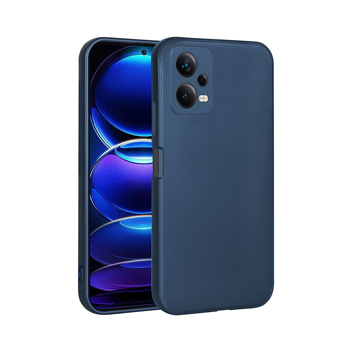 Teleplus Xiaomi Redmi Note 12 5g Kılıf Premier Mat Silikon Renkli Lüx Korumalı Lacivert