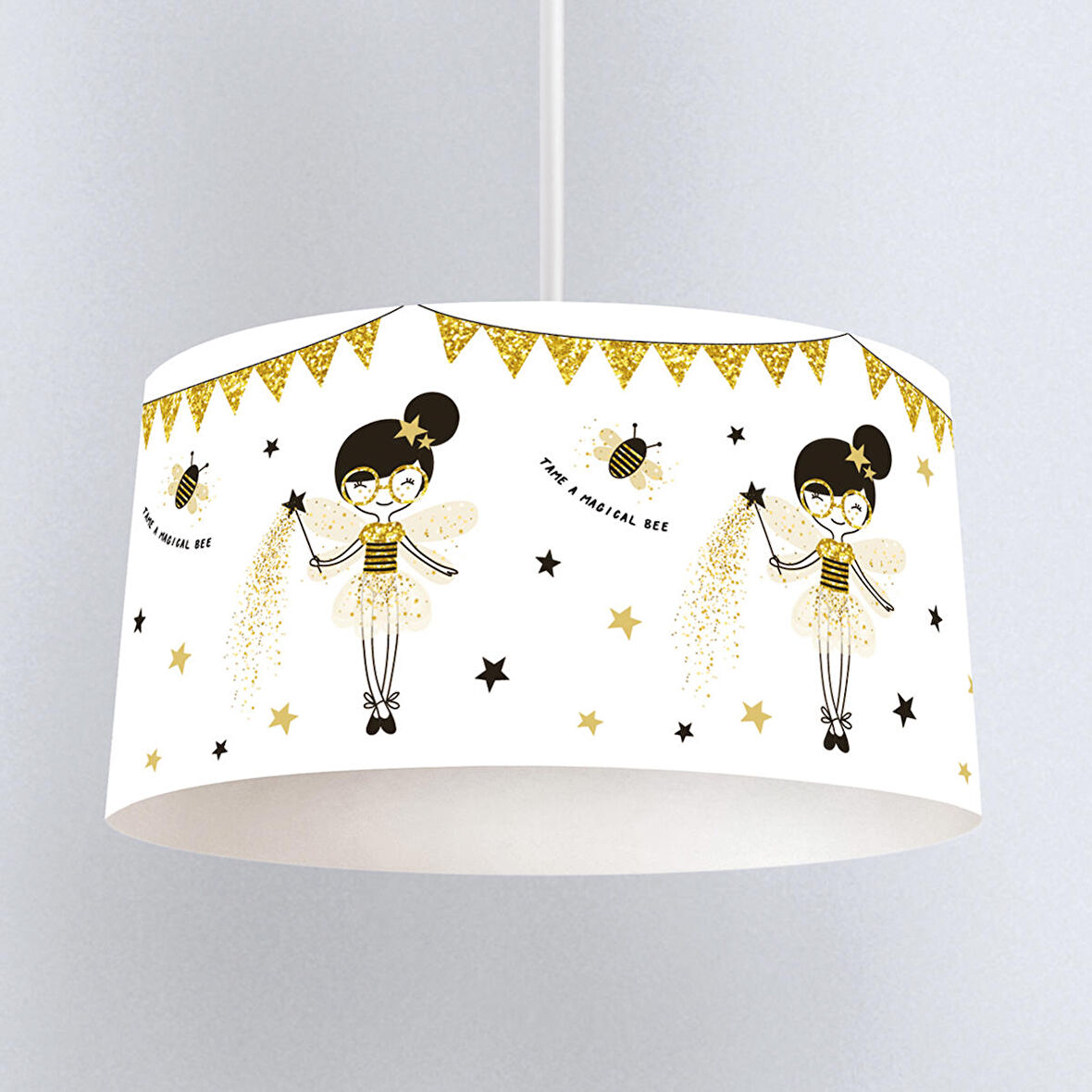 Çocuk Odası Dijital Baskılı Sarkıt Avize Model 001