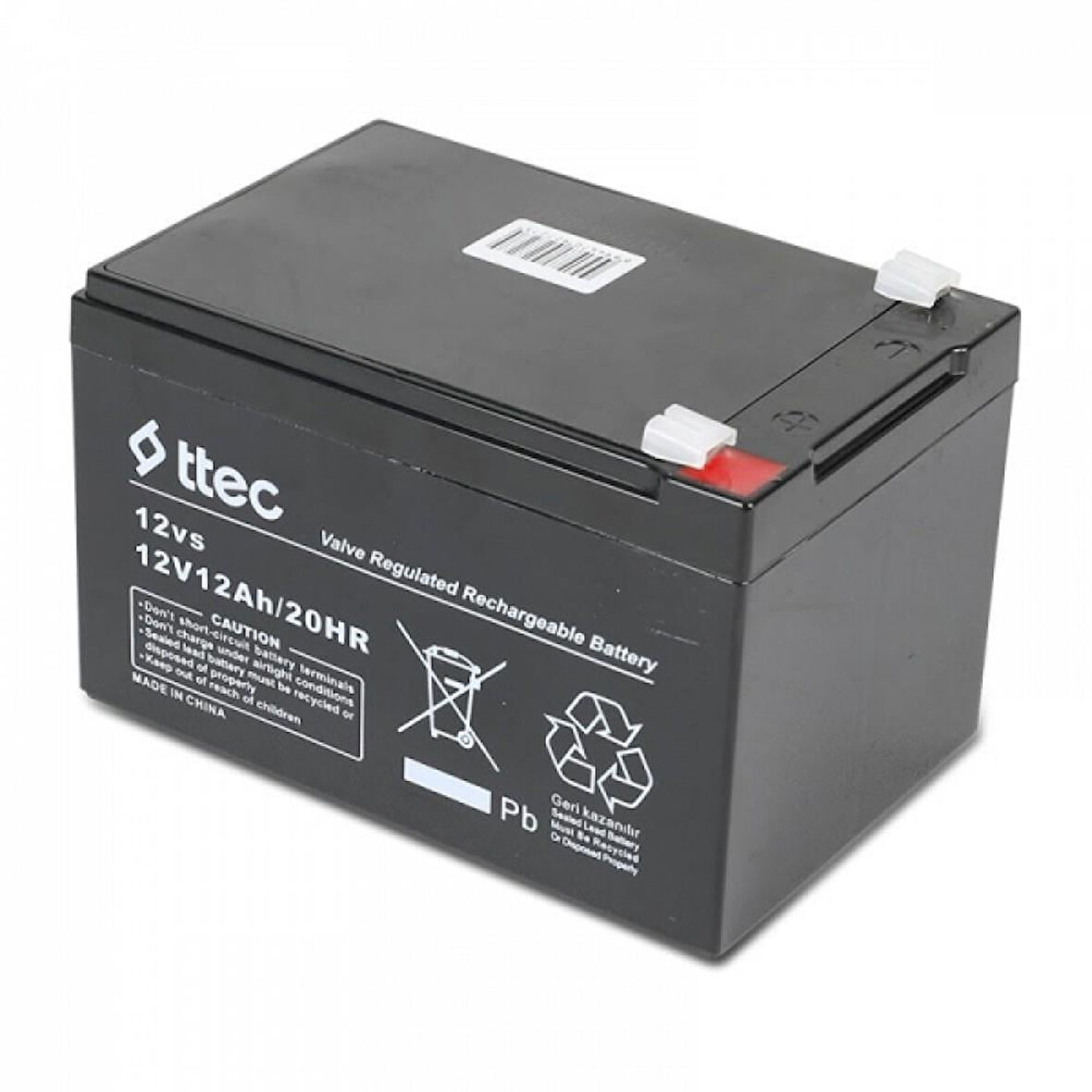 Ttec 12V 12 Ah Bakımsız Kuru Akü