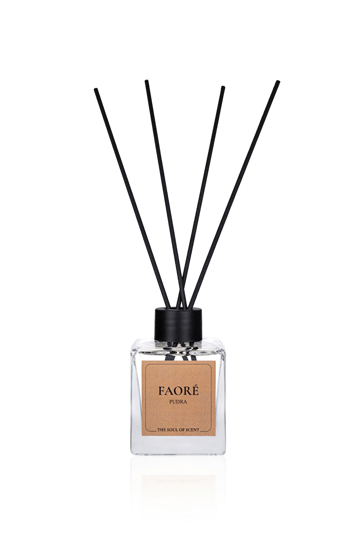 FAORE PUDRA | Kalıcı Çubuklu Oda Kokusu | 120 ml | Pudra & Misk & Beyaz Çiçek | Diffuser