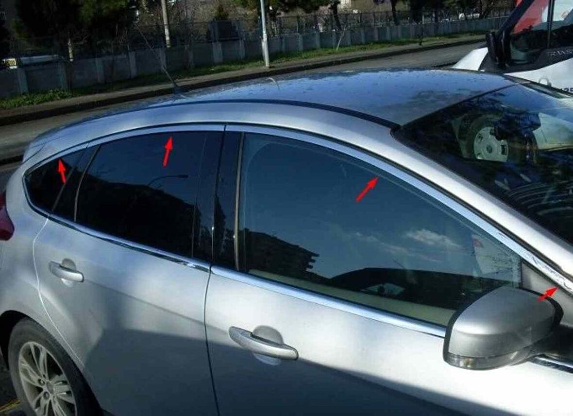 Ford Focus 3 Hb Krom Cam Çerçevesi 2012-2015 arası