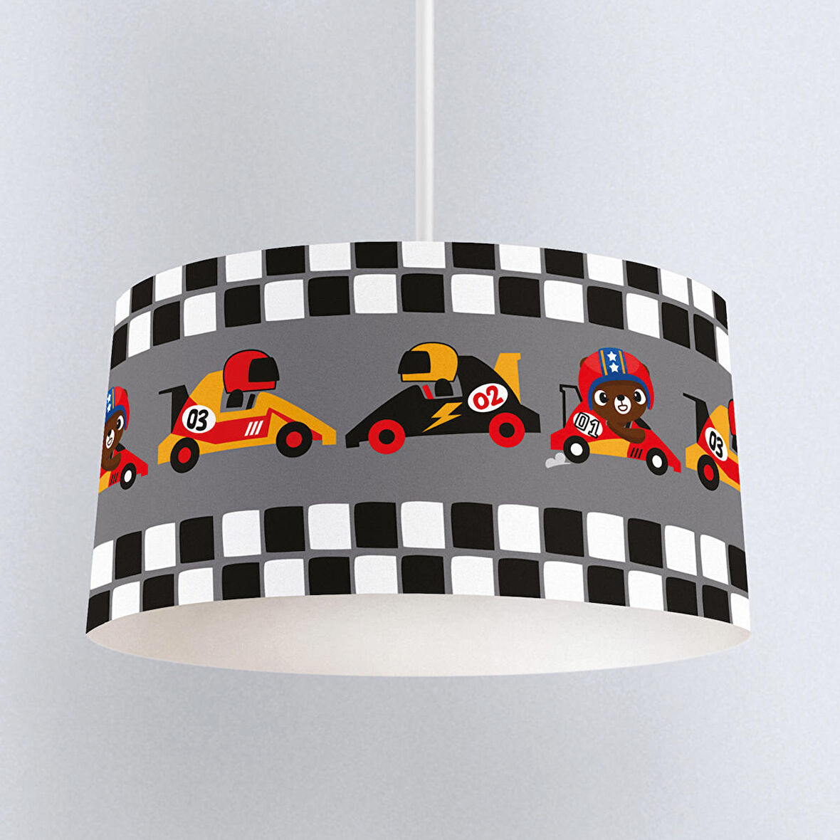 Çocuk Odası Dijital Baskılı Sarkıt Avize Model 003