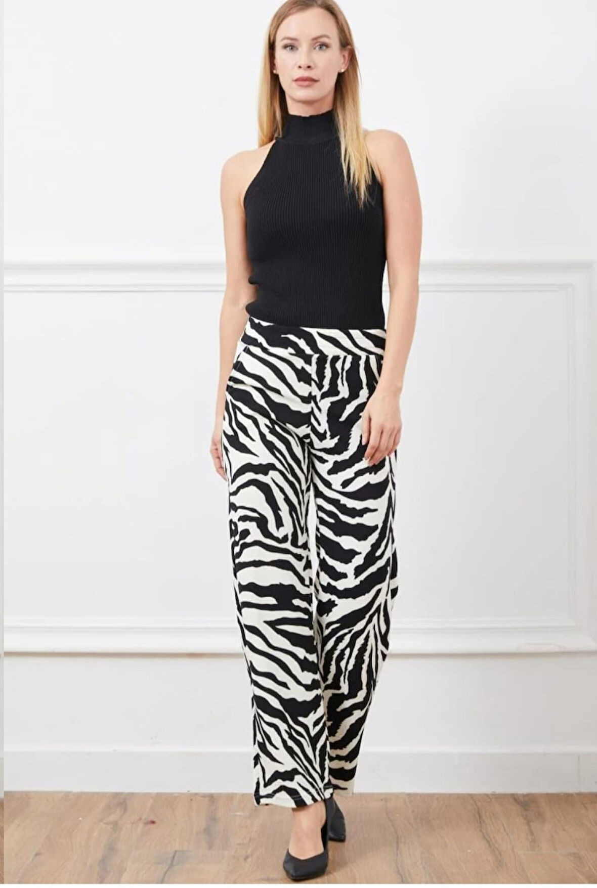 KADIN ZEBRA DESENLİ PANTOLON