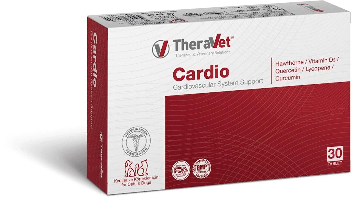 TheraVet Cardio Kedi Köpek  Destekleyici Yenilebilir Tablet 30'lu