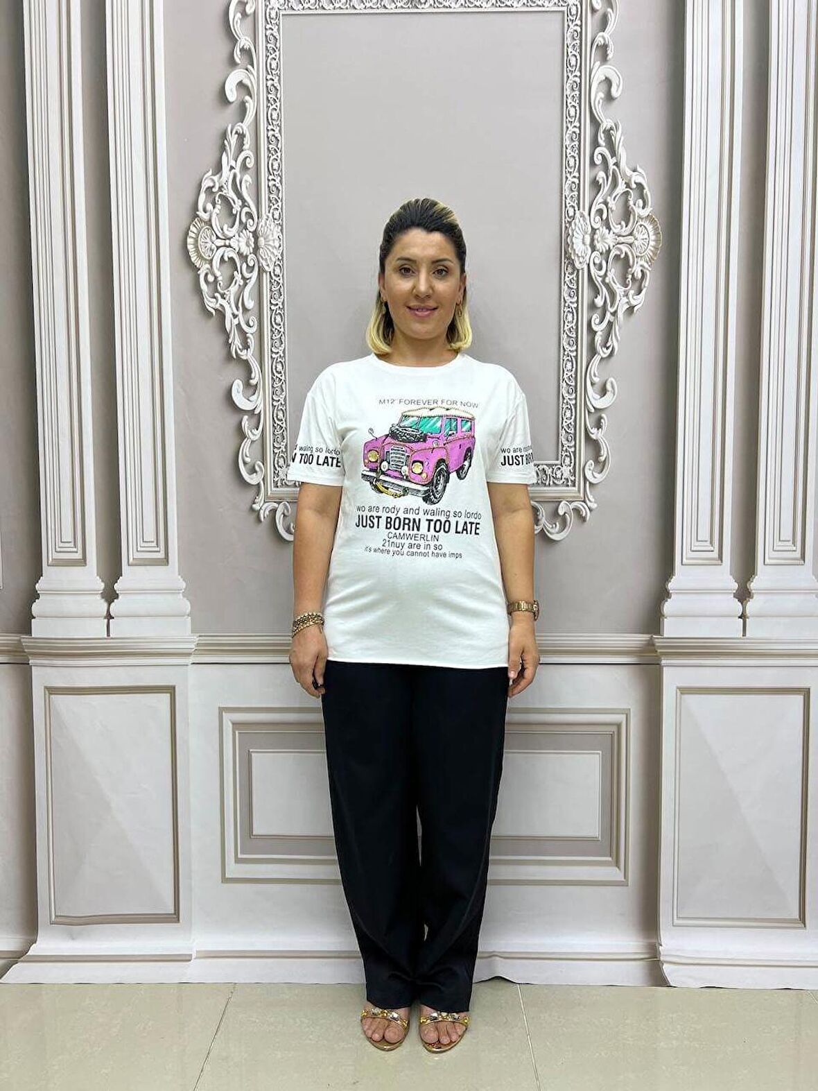 Araba Tshirt - BEYAZ