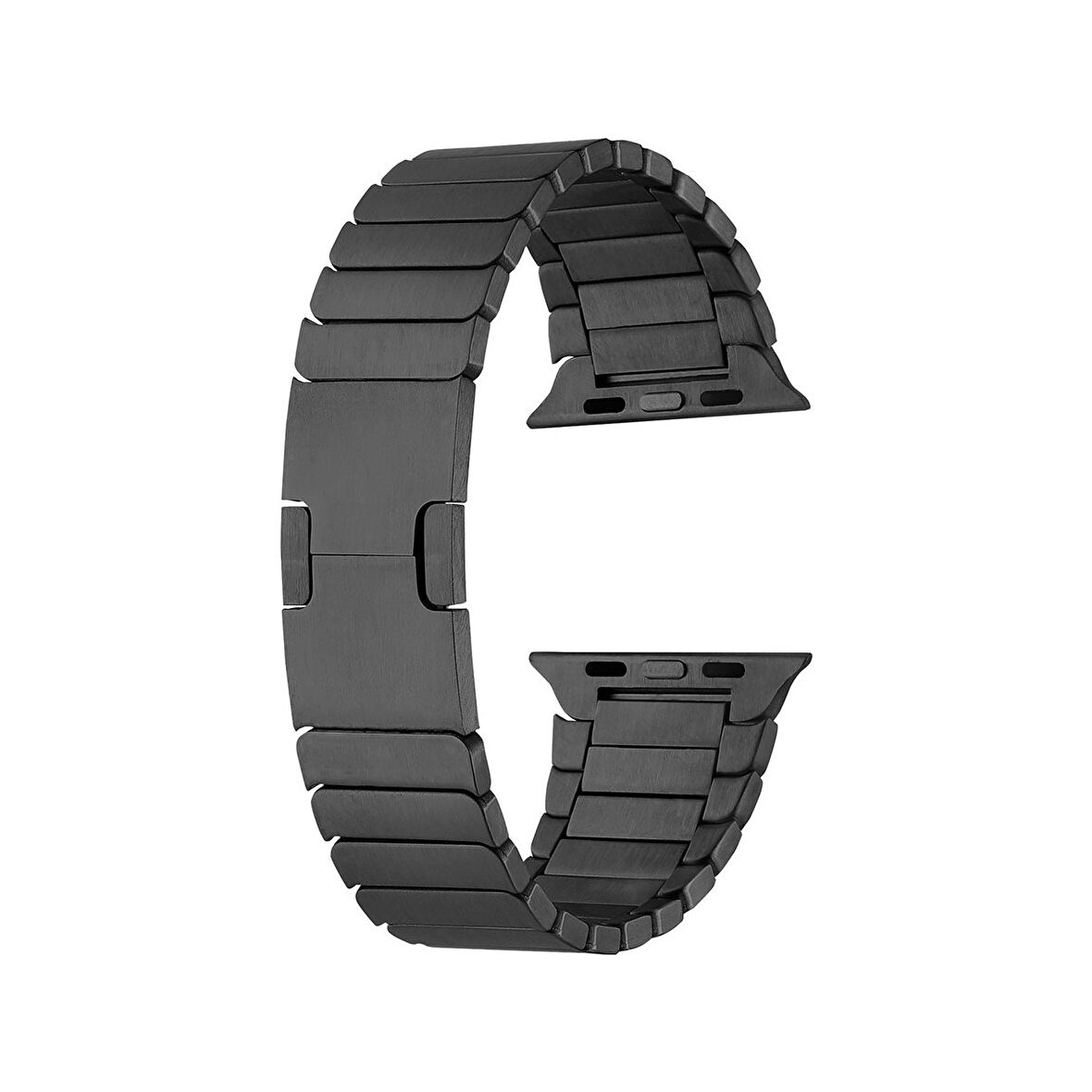 Amazfit Gtr Lite 47MM Kordon Metal Çizgi Tasarım Klipsli KRD82 Siyah