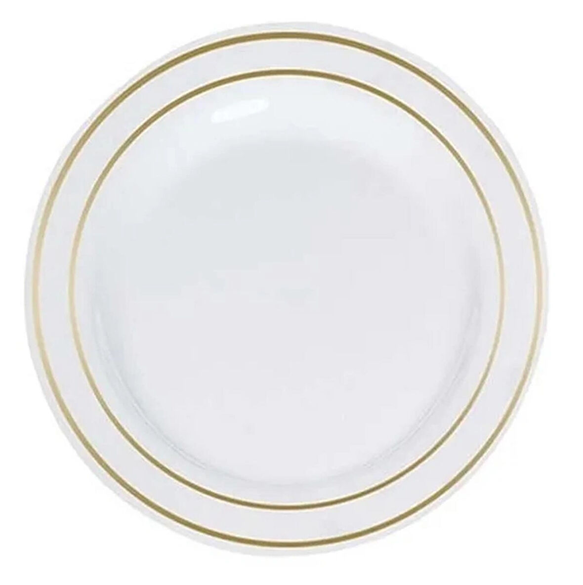 Mika Tabak Beyaz Gold Yaldızlı 6 Adet 26 cm 