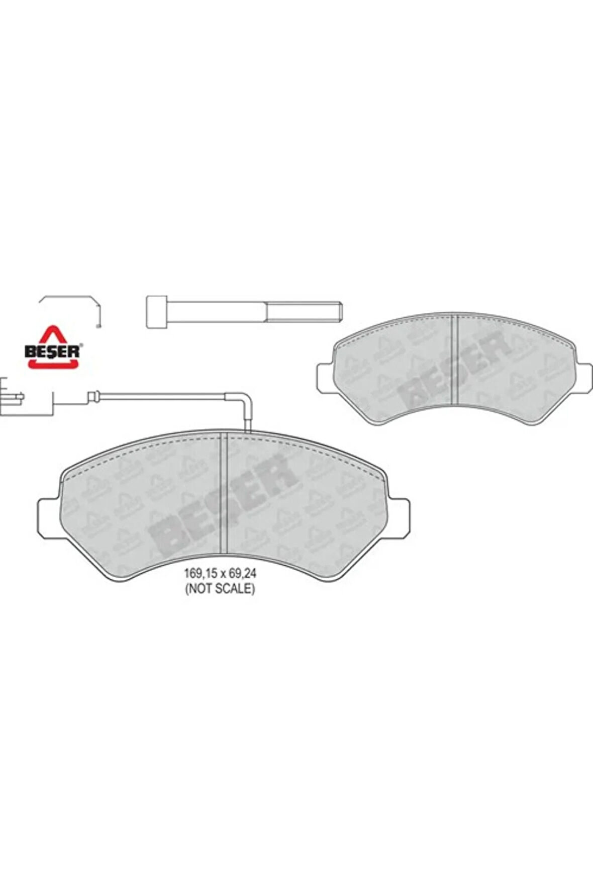 Ön Fren Balatasi 1 Fişli Aksesuarli Ducato-Boxer Iii-Jest 06->
