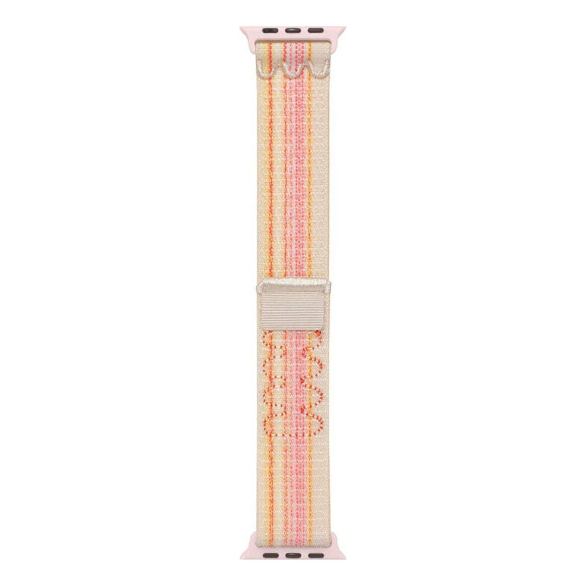 Teleplus Watch 6 44MM Kordon KRD91 Cırtcırtlı Örgülü Spor Kayış