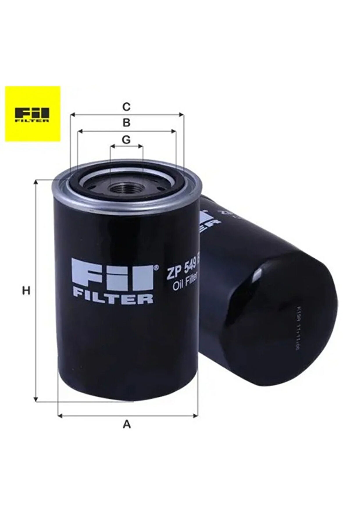 Yağ Filtresi Boxer Ii-ducato 2.3/2.8jtd Fil Filter 1606267480/ 1109.Y5/ 160956378 ZP549B