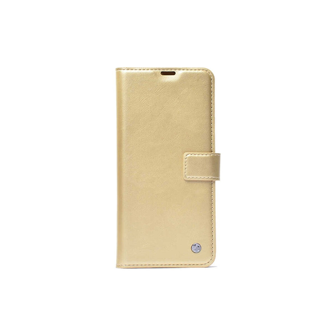 Teleplus Samsung Galaxy M31 Kılıf Kar Delüx Cüzdan Kartlıklı  Kopçalı Gold