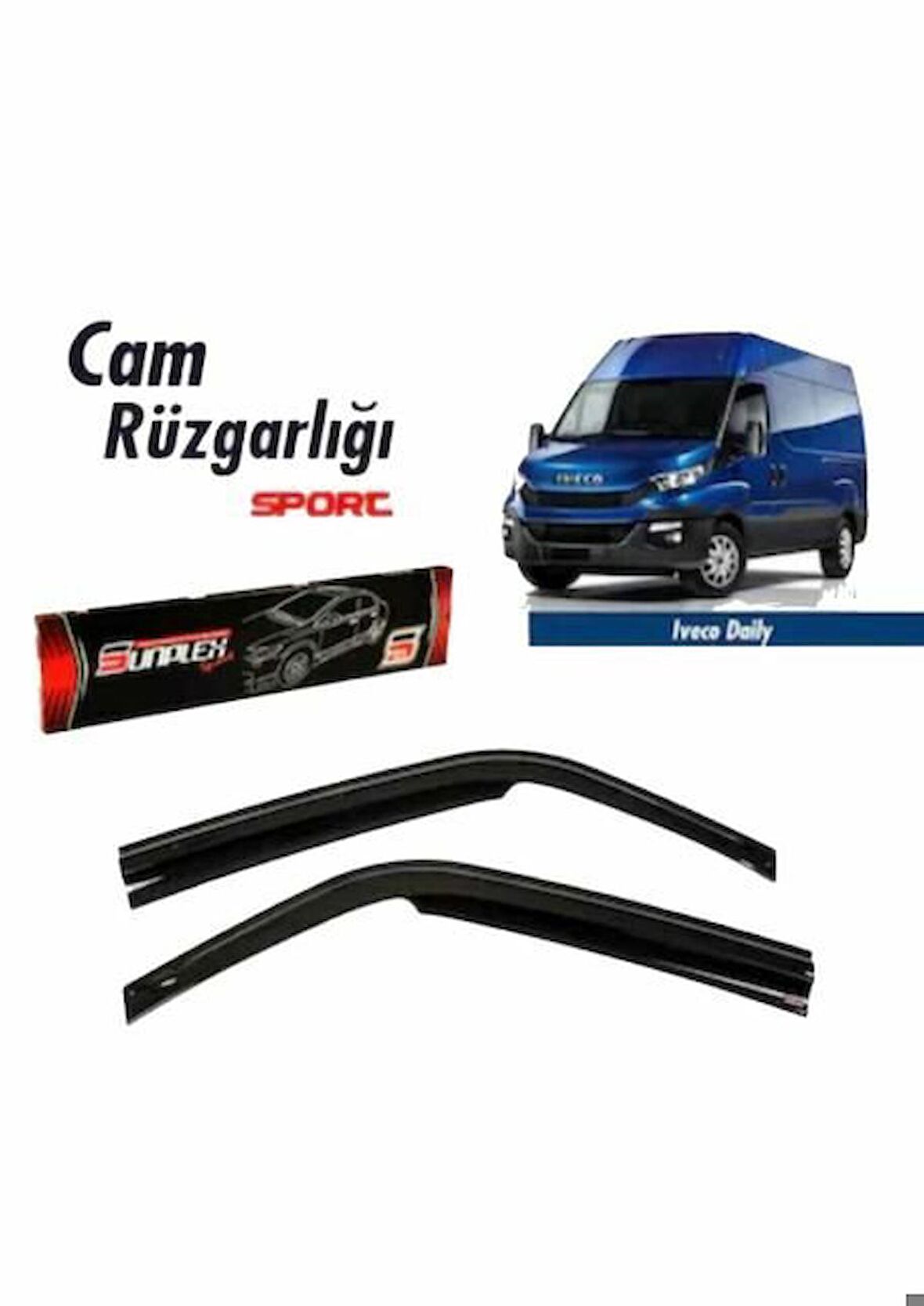 Iveco Daily Mugen Cam Rüzgarlığı 2006 sonrası 2'li Sunplex