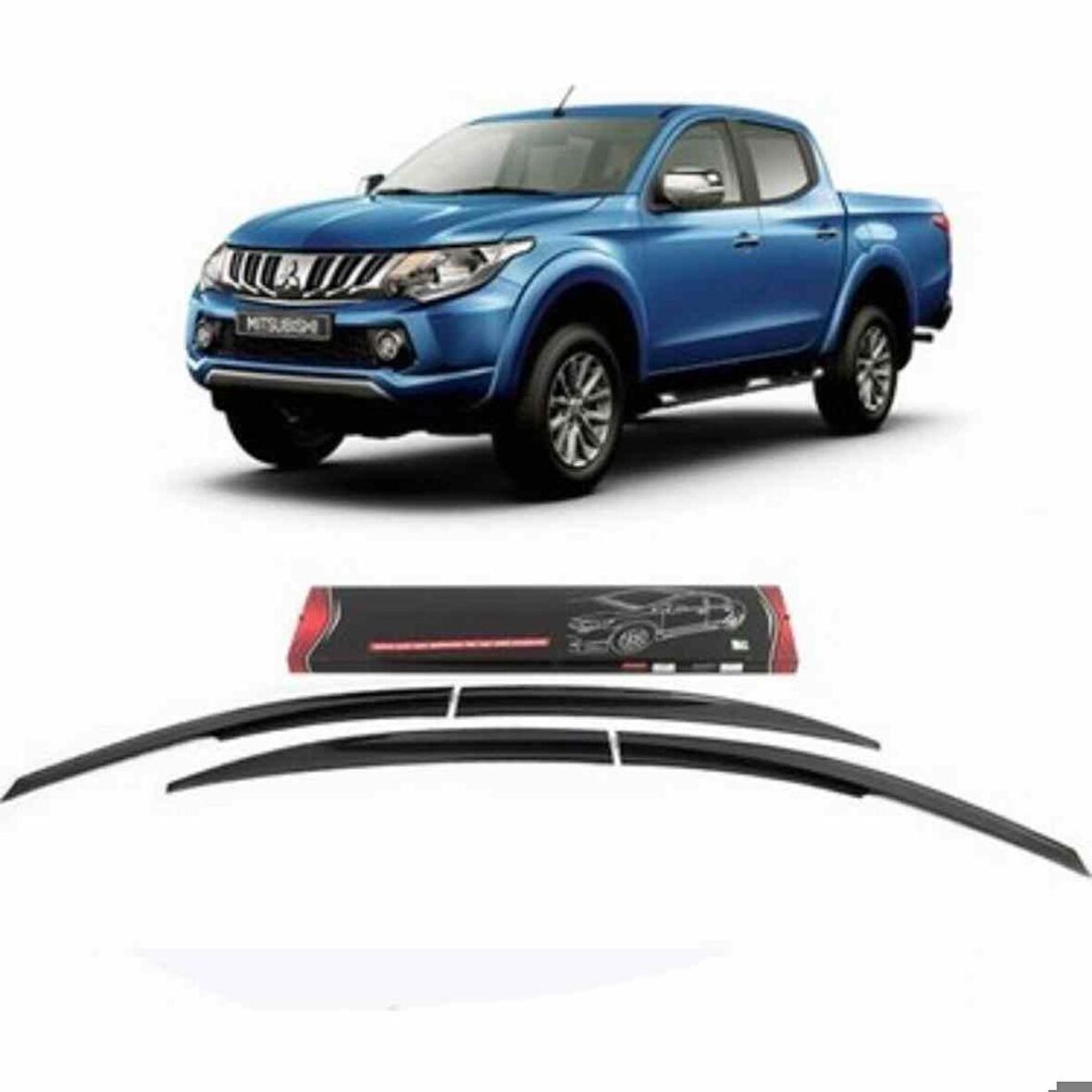Mitsubishi L200 Trition Mugen Cam Rüzgarlığı 2016 sonrası 4'lü Sunplex