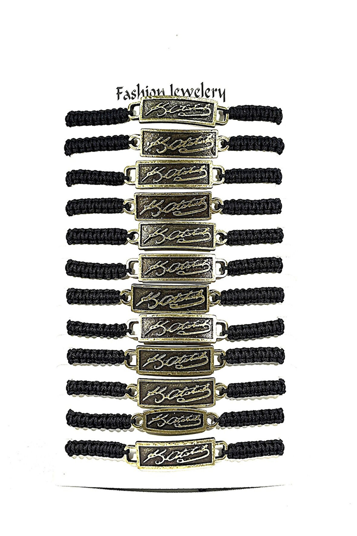 12’ŞERLİ  AYARLANABİLİR İPLİ UNİSEX BİJUTERİ BİLEKLİK SETİ